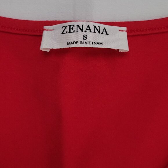 Zenana Set of Red and Black V-Neck Crop Tank Top Size Small - Picture 6 of 9